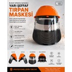 İmaya Yarı Şeffaf Tırpan Maskesi IM5500012 Ergonomik, Hafif Tasarım