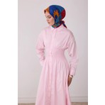 Belli Kırmızı Obje Desen %100 Twill Ipek Eşarp 4409-51