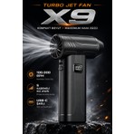 Robeve Süper Güçlü Üfleyici Şarjlı Fan Turbo Fan 130000 Rpm Güçlü Fan Vantilatör Üfleyici Süper Turbo Fan Yüksek Hızlı Fırçasız Motor Mini Jet Üfleyici