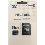 Hi-Level 16 GB Micro SD Hafıza Kartı + Adaptör Ultra Yüksek Performans ile Hızlı Okuma/Yazma