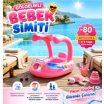 YEB Gölgelikli Şişme Deniz Havuz Simidi 0-5 Yaş Çocuk Bebek Simidi
