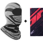 Gp Kompozit Kışlık Motorcu Balaklava Maske Gri (1 Adet Boyunluk Buff Hediye)