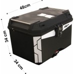 GP Kompozit Universal 45 lt Plastik Motosiklet Çantası Siyah
