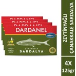 Dardanel Zeytinyağlı Çanakkale Sardalya 125 gr x 4 Adet