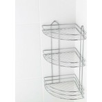 Edora Home Emsa Paslanmaz Krom 3 Katlı Banyo Köşeliği Şampuanlık Köşelik Banyo Rafı Ek-03
