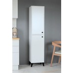 Mobilique Masal Beyaz Suntalam Çok Amaçlı Dolap 180x40x33 cm – Kalın Kenar Bantlı, Dayanıklı ve Kolay Kurulumlu