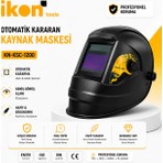 Ikon Tools Otomatik Kararan Kaynak Maskesi Ayarlanabilir Kaynakçı Maskesi Tıg Mıg Mma Uyumlu