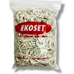 Ekoset Ambalaj Toka Para Lastiği 1000 Adet 40 mm - Beyaz