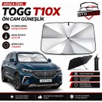 OtoÇizgi Togg T10X Şemsiye Tip Ön Cam Güneşliği Katlanabilir Uv Korumalı Araç Cam Güneşlik