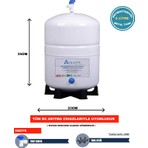 Su Arıtma Cihazı Tankı 8 Lt. (2,2 GALON) Paslanmaz Metal Tank - Tank Vanası Ve Ayak Hediyeli