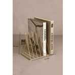 Edora Home Mat Gold Masa Üstü Kitap Düzenleyici Ofis Salon Organizer