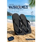 Kadın Siyah Basic Rahat Acıtmaz Parmak Arası Plaj Terlik Flip Flok Yazlık Deniz Havuz Eva