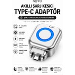 Neffo Akıllı Şarj Kesici Type-C Adaptör | Şarj %100 Olunca Otomatik Keser | Pil Koruma Aparatı