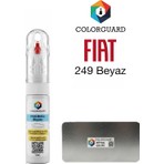 COLORGUARD FIAT-TOFAŞ 249 Beyaz İğneli ve Fırçalı Özel Tasarım Şişe Rötuş Boyası ve Profesyonel Rötuş Çeliği Seti