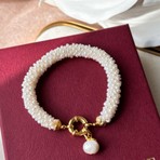 İncie Altın Uyumlu Sarmaşık Bileklik (Inci Charm)