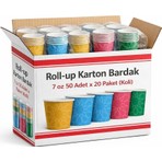 Roll-Up 7 oz Karton Bardak 1000 Adet 50li 20 Paket Kullanım İçin Uygun