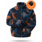 Ghassy Co. Erkek Isı Termal Iç Dış Sherpa Sonbahar Kış Tam Fermuarlı Peluş Polar Sweatshirt