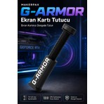 Makerpax Ayarlanabilir Ekran Kartı Tutucu, Siyah Oval Seri, Ekran Kartı Destek Aparatı