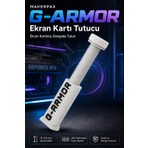 Makerpax Ayarlanabilir Ekran Kartı Tutucu, Beyaz Oval Seri, Ekran Kartı Destek Aparatı