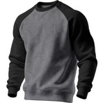 Ghassy Co. Erkek Bisiklet Yaka Spor Sweatshirt Basic Günlük Rahat Pamuklu Uzun Kollu Sweat