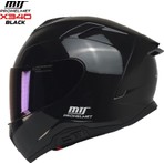 Mts X340 Full Face Güneş Vizörlü Kask (Parlak Sıyah)