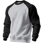 Ghassy Co. Erkek Bisiklet Yaka Spor Sweatshirt Basic Günlük Rahat Pamuklu Uzun Kollu Sweat