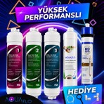 Aquaflo Tüm Marka Kapalı Kasa Cihazlara Uyumlu 5'li Su Arıtma Filtresi