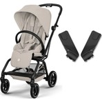 Cybex Eezy S Twist+2 360° | Dune Grey + Ana Kucağı Adaptörü