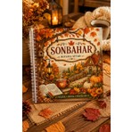 Z&R Craft Sonbahar Yetişkin Boyama Kitabı - 35 Yaprak 35 Görsel - Spiralli