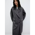 Mango El yapımı oversize yün palto