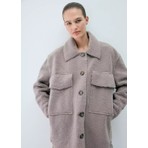 Mango Oversize Kürklü Sabahlık