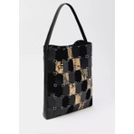 Mango Patchwork Deri Shopper Çanta