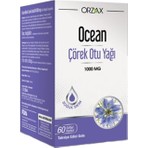 Orzax Ocean Çörek Otu Yağı 1000 mg 60 Softjel Kapsül Soğuk Sıkım