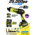 7go 7gab-04 25.000 Pa Şarjlı Araç Süpürgesi ve Hava Üfleme Makinesi – 90.000 Rpm Fırçasız Motor, 2'si 1 Arada Güçlü Vakum & Üfleme