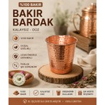 Bakır Maraş Kalaysız %100 Bakır Dövme Su Bardağı – El Dövmesi Maraş Bakırı – Geleneksel Bakır Bardak
