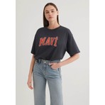 Mavi Mavi Logo Baskılı Antrasit Tişört 1600843-82185