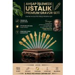 Transformacion 10 Parça Titanyum Kaplı Hss Ahşap Oyma Freze Ucu Seti Dremel Uyumlu Gravür Matkap Uçları 723528