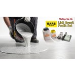 Bars Arge Toptan Granit Görünümlü Zemin Kaplama Likit Kaydırmaz Derzsiz Parlak 4.2 kg Sophira/krem
