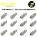 Solar Burda Solarburda Alüminyum Güneş Paneli Montaj Rayı 27 cm 12'li