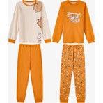Penti Kız Çocuk Turuncu Don't Worry Pamuklu Uzun Kollu 2'li Pijama Takımı