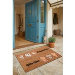 Valerine Life Kapı Önü Paspası 45x70cm Kaymaz Tabanlı Yıkanabilir Kauçuk Dış Mekan için Geometrik