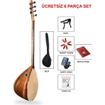 İstanbul Müzik Tedarik Jak Girişli Uzun Sap Maun Gövde Kaliteli Gürgen Sap Saz El Yapımı Bağlama Seti
