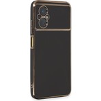 Akıllı Bayi Xiaomi Poco M5 Kılıf Volet Silikon - Siyah Aby