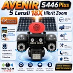Avenir S446 Plus 18X Hibrit Zoom - 5 Lensli 4g Solar Kamera