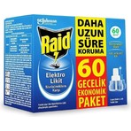 TeknoKapsül Raid Elektro Likit Sivrisineksiz Etkin Koruma 60 Gece Yedek Şişe