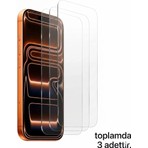 (3 Adet) Iphone 17 Pro Max Uyumlu Ekran Koruyucu Cam 6d Kırılmaz