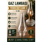 Plant-Home 12 cm Gaz Lambası Yedek Üst Camı – Dekoratif ve Nostaljik Gaz Lambaları ile Uyumlu Şeffaf Cam Fanus