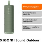 Sound Outdoor 30W IP67 Taşınabilir Bluetooth Hoparlör Yeşil (Xiaomi Türkiye Garantili)