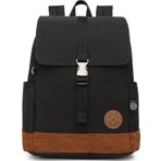 Smart Bags Süet Tabanlı Kumaş Kadın Sırt Çantası 3092 Siyah