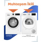 Profilo 2'li Avantajlı Set CGA242X3TR Çamaşır Makinesi ve KM8613HTR Kurutma Makinesi Beyaz Renk